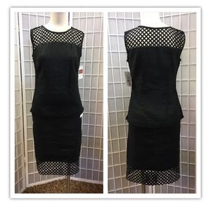 Salma, Womans, set, blouse/skirt, black, linen, formal, new with tags, size XS.: